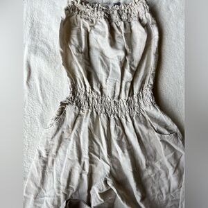 Planet Gold off the shoulder Jumpsuit